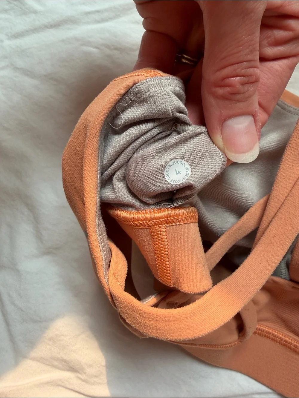 Lululemon Strappy Cross Back Sports Bra Peach Size 4